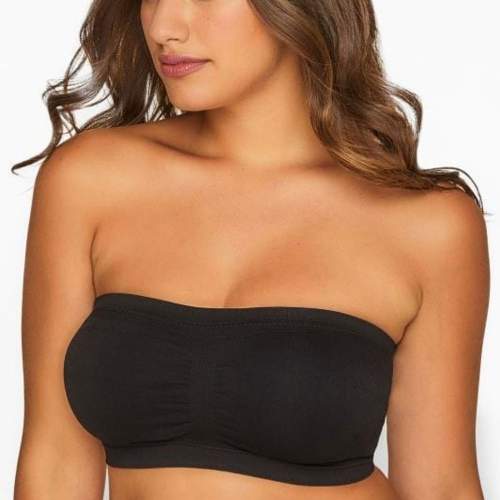 Black Bandeau Bra size Medium Brand New
